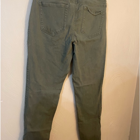 Old Navy The Rockstar Women’s Army Green Mid-Rise Zip-ankle Skinny Stretch. Sz 8 - Picture 2 of 6